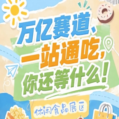 万亿零食市场C位招募，10月秋糖会诚邀休闲食品企业入驻南京